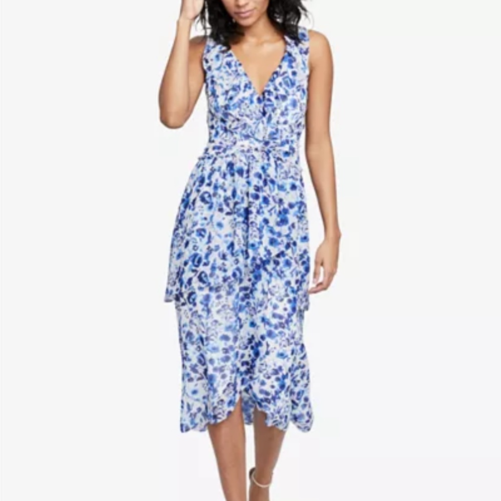 RACHEL Rachel Roy Floral-Print Ruffled Dress